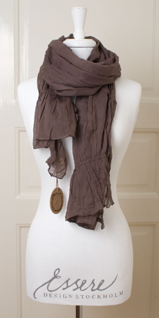 Vintage by Fé - Sjal med resår Aubergine 30% REA